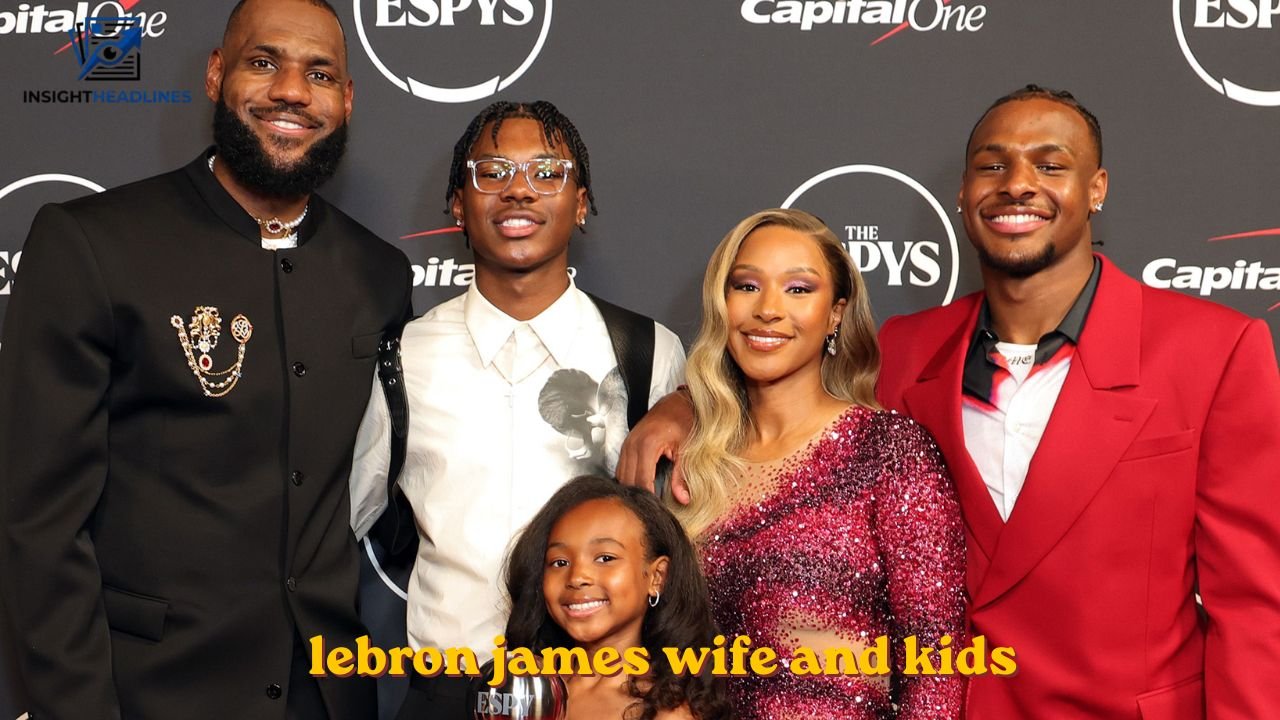lebron james wife and kids